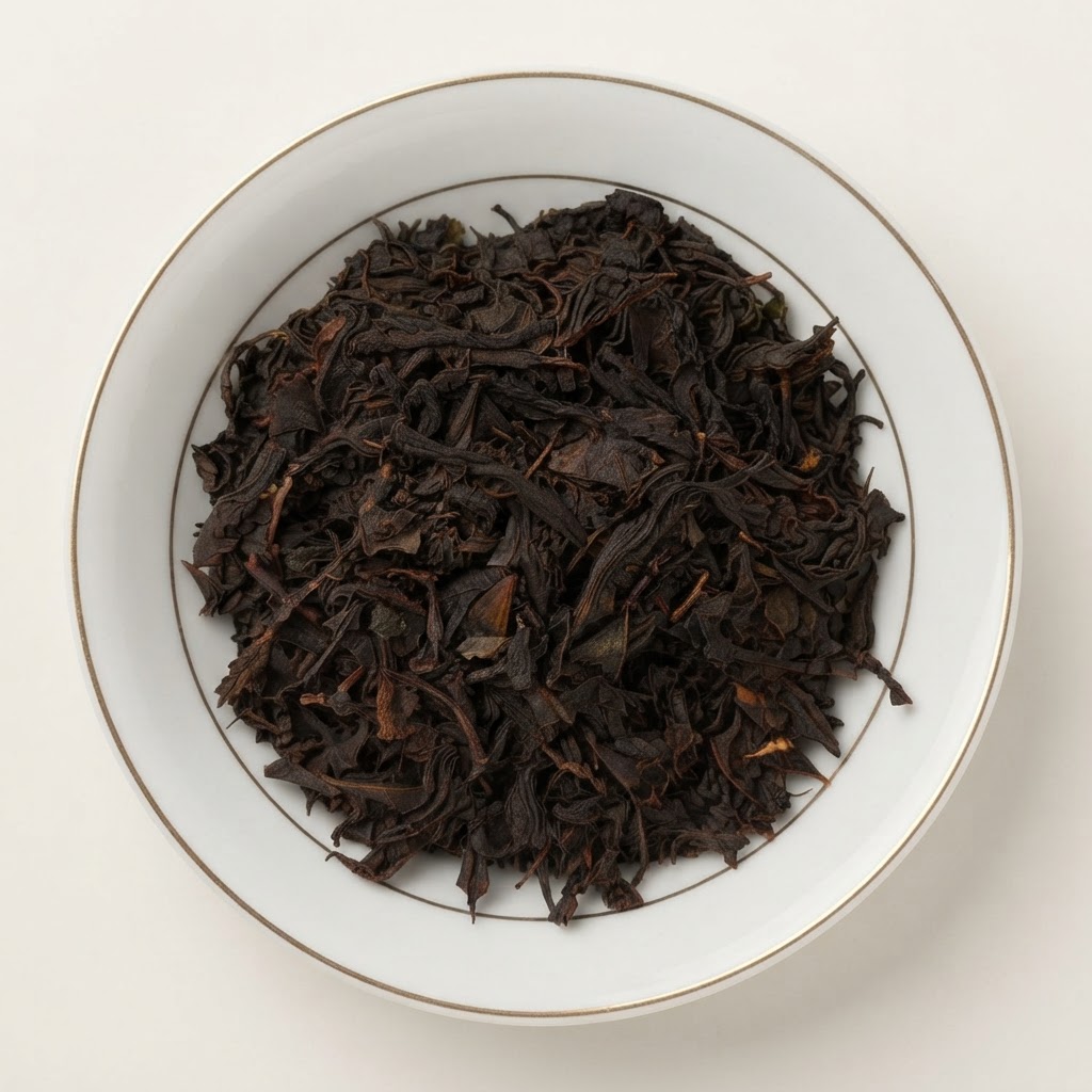 چای سیاه لاهیجان در حال دم کشیدن در قوری استیل، با بخار و عطر مطبوع، لحظاتی آرامشبخش را تداعی میکند